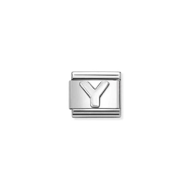 Classic Oxidised Silver Y Letters & Numbers Charms