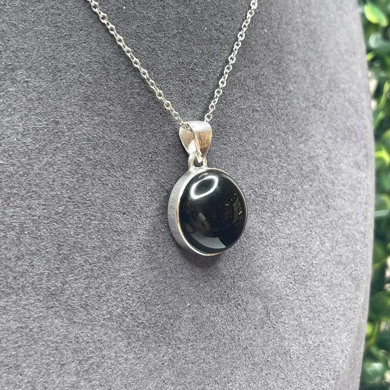 Silberner Onyx-Anhänger #10