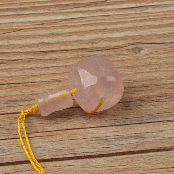 Guru Bead 3 Löcher Rosenquarz