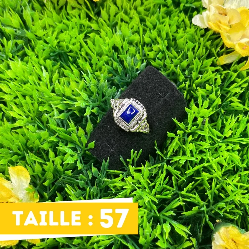 925 Silberring Lapislazuli #8
