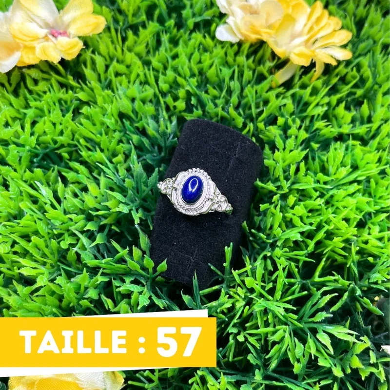 925 Silberring Lapislazuli #7