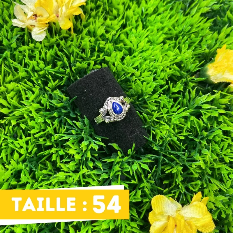 925 Silberring Lapislazuli #5