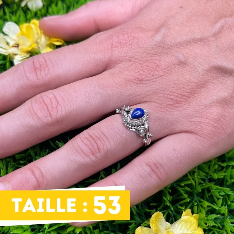 925 Silberring Lapislazuli #3