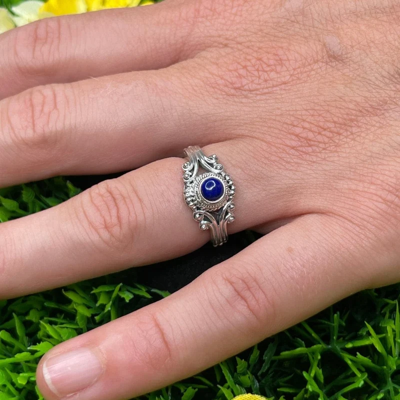 925 Silberring Lapislazuli #2