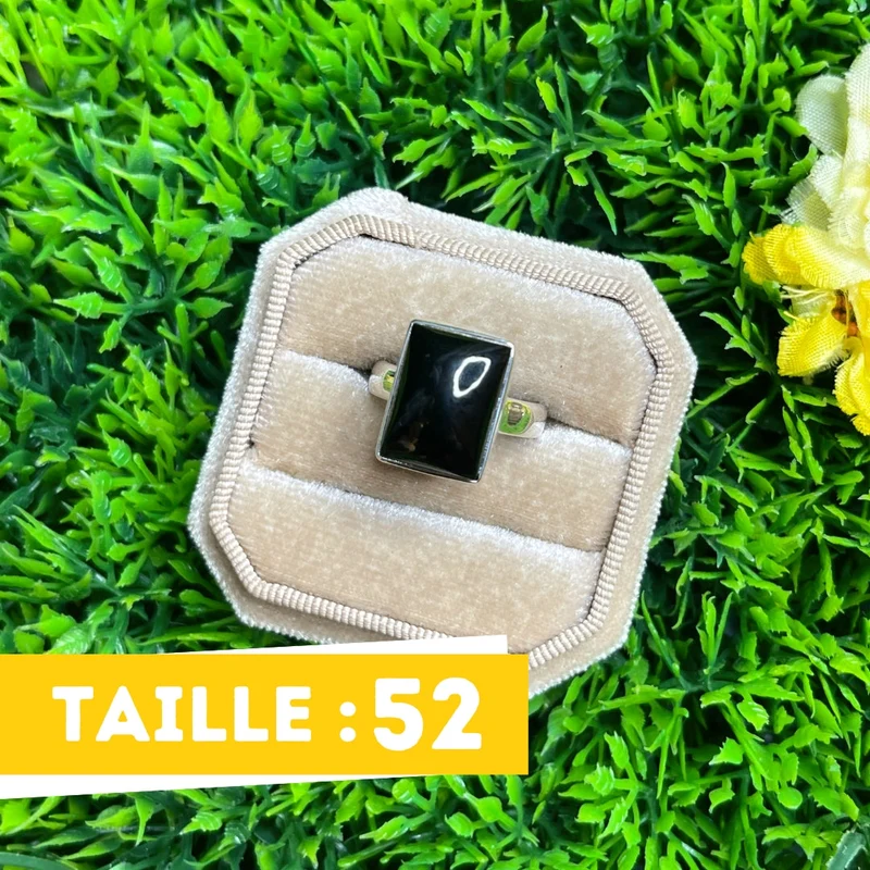 Silberner Onyxring #1