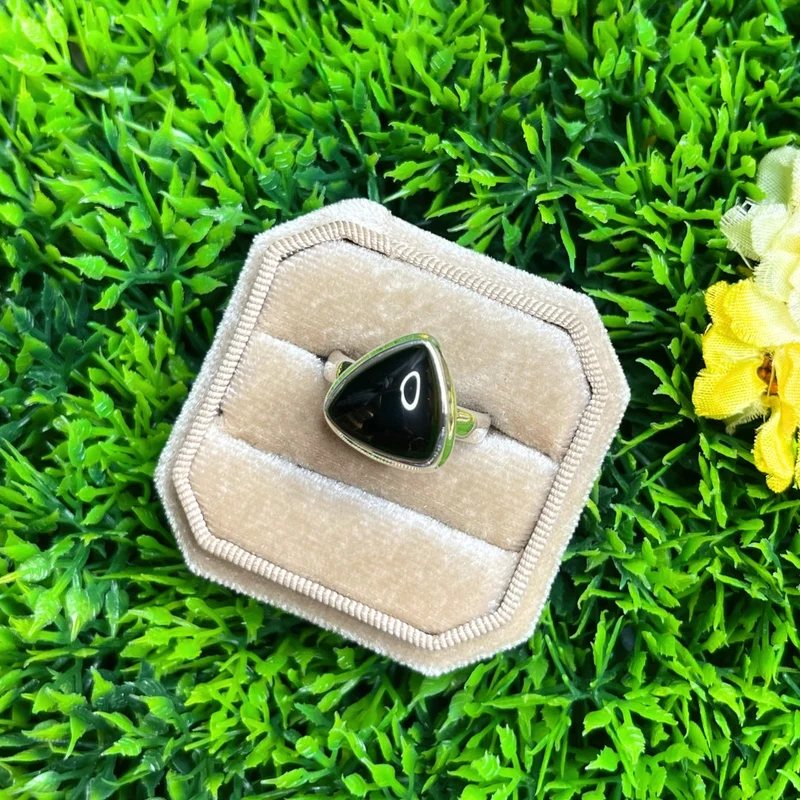 Silberner Onyxring #4