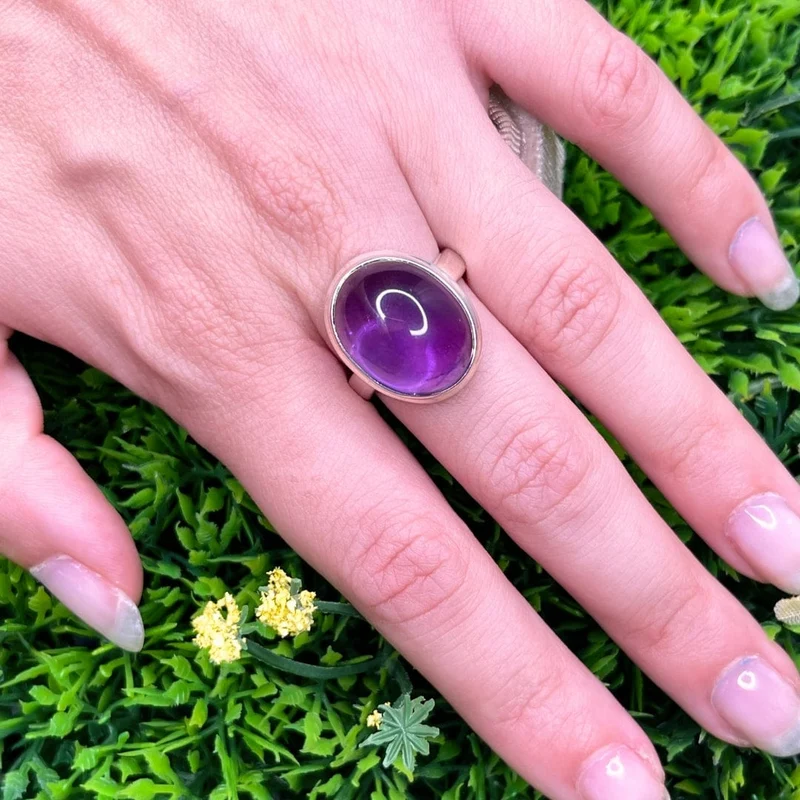 Amethyst-Silberring #34