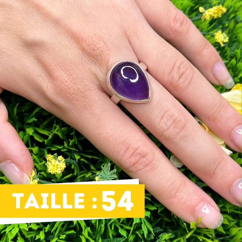 Amethyst-Silberring #37