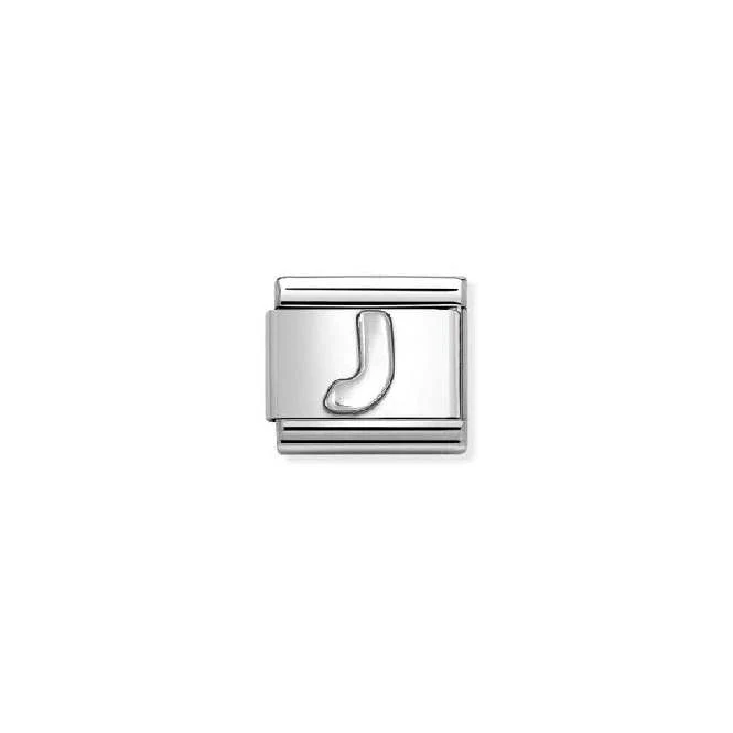 Classic Oxidised Silver J Letters & Numbers Charms