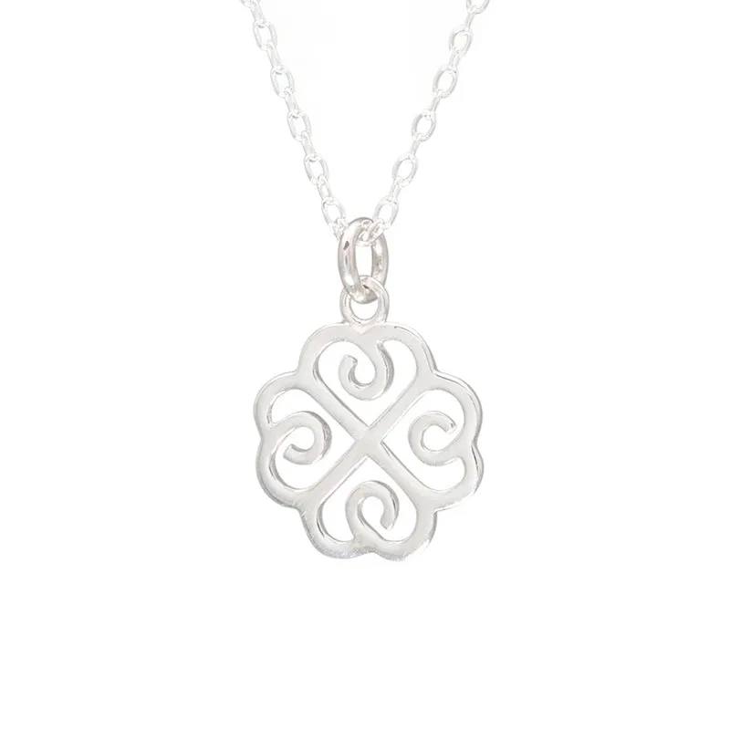Lucky Clover Necklace in Sterling Silver