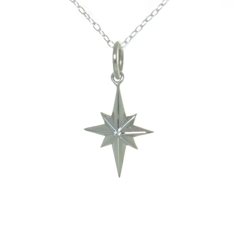 North Star Necklace in Sterling Silver