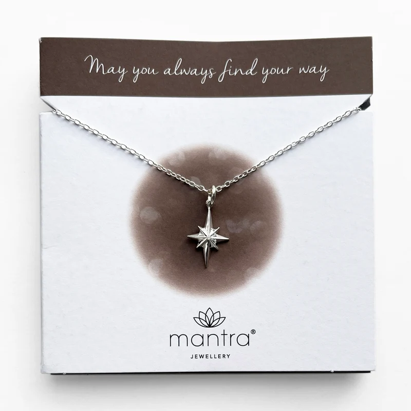 North Star Necklace in Sterling Silver