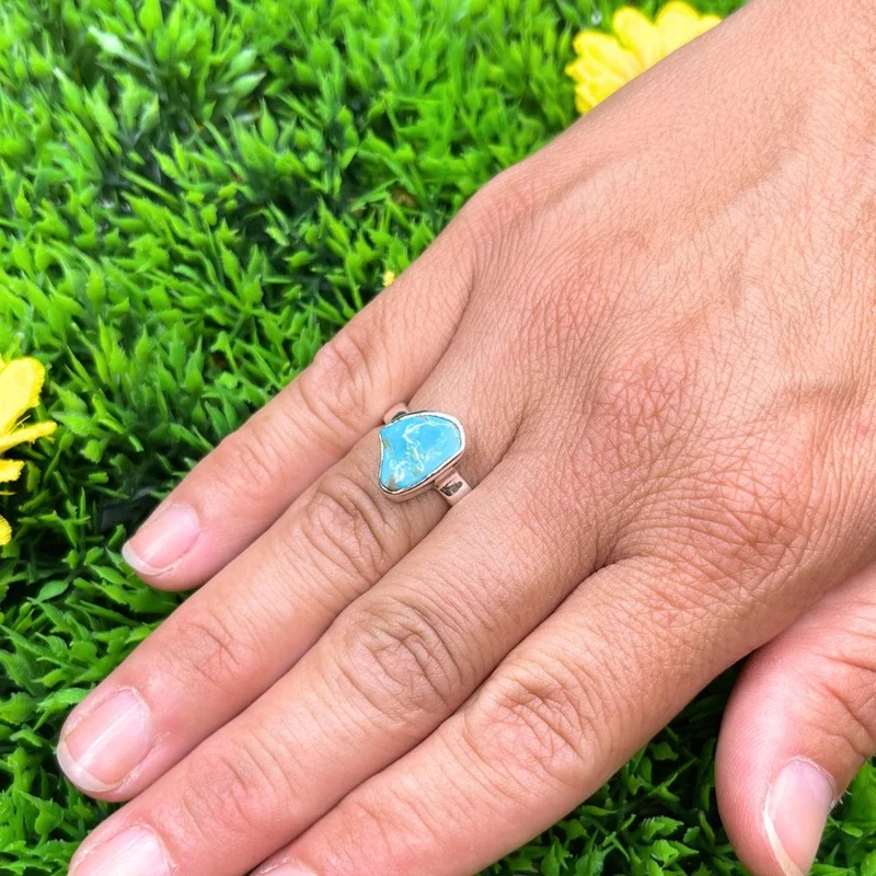 Kingman #925 Türkis 5 Silber Ring