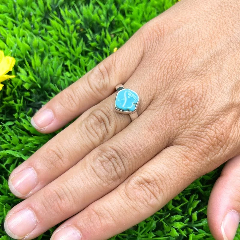Kingman #925 Türkis 3 Silber Ring
