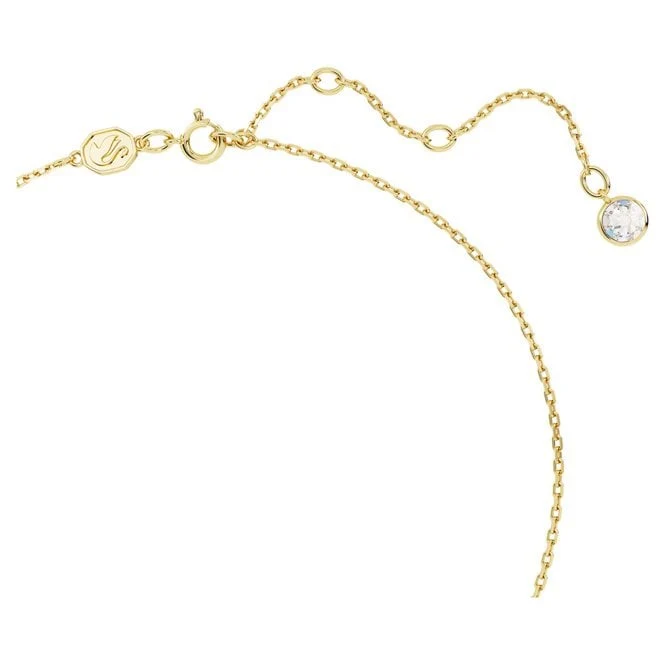 Chroma Pendant Necklace with Square-Cut Yellow Crystal in Gold