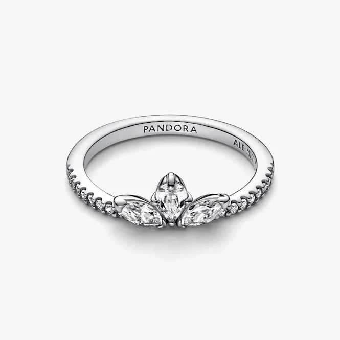 Sparkling Herbarium Cluster Ring, Size 54