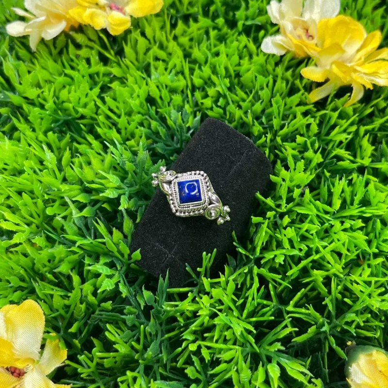 925 Silberring Lapislazuli #13