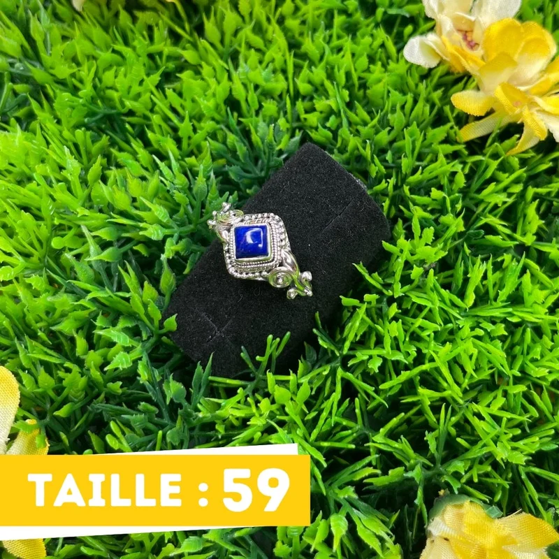 925 Silberring Lapislazuli #12