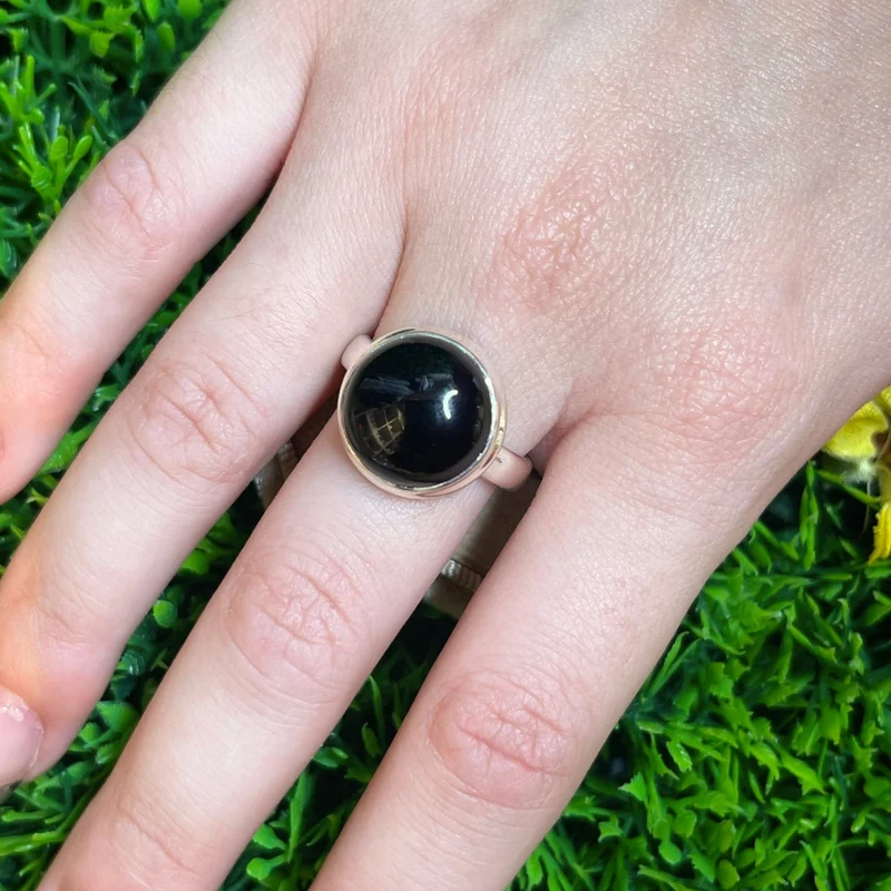 Silberner Onyxring #13