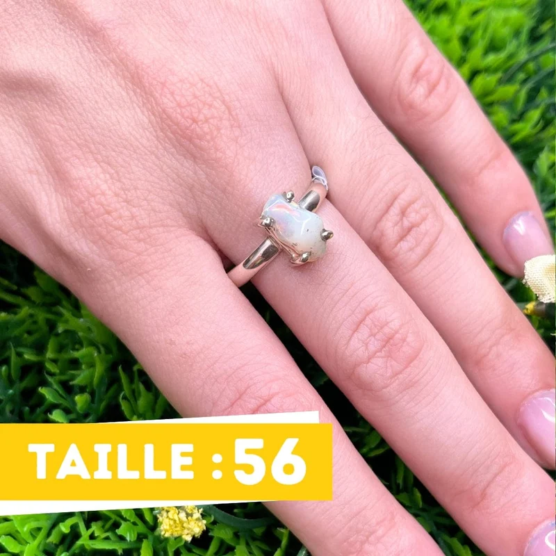 Äthiopischer Opal-Silberring #24