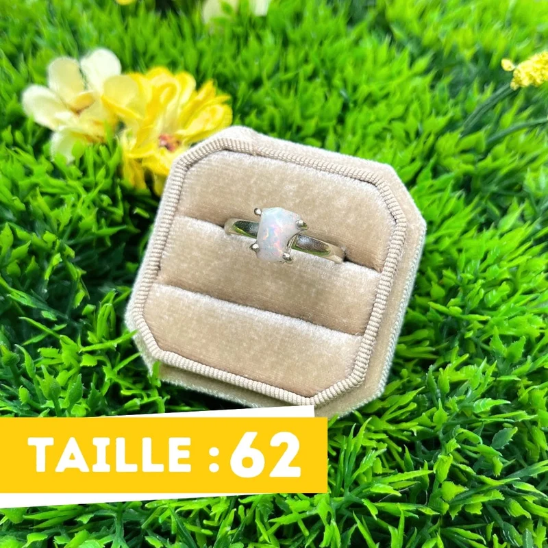 Äthiopischer Opal-Silberring #42