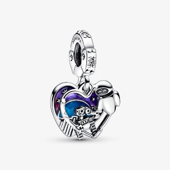 Disney Pixar Wall-E & Eve Glow-In-The-Dark Dangle Charms