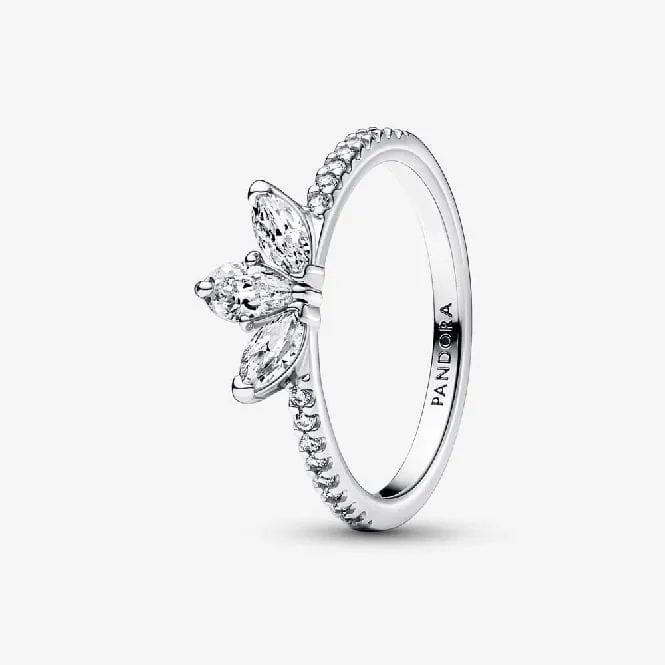 Sparkling Herbarium Cluster Ring, Size 60