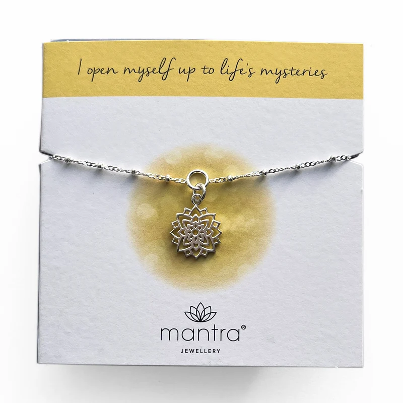 Crown Chakra Charm Bracelet in Sterling Silver