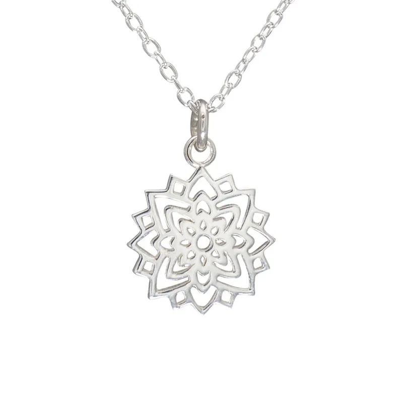 Crown Chakra Necklace in Sterling Silver