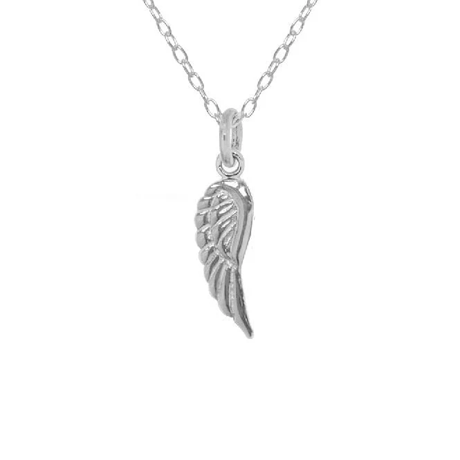 Angel Wing Necklace in Sterling Silver
