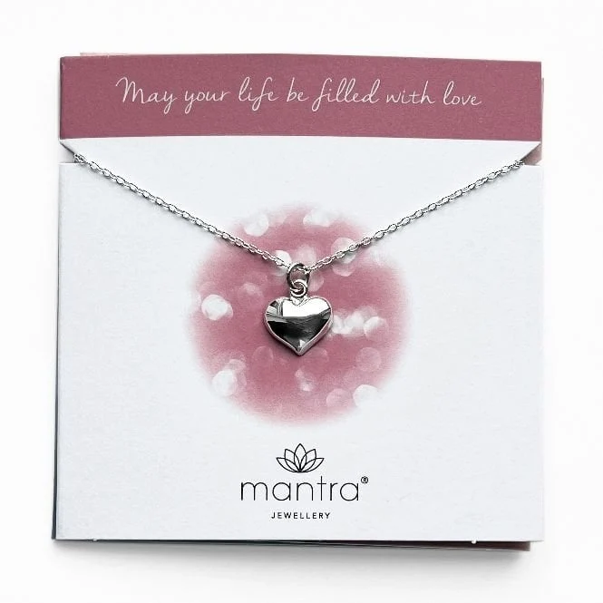 Heart Necklace in Sterling Silver