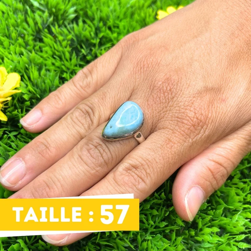 Larimar-Silberring #19