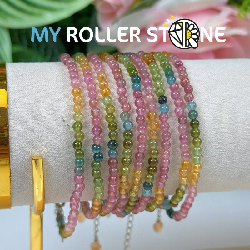 7A mehrfarbiges Turmalin-Armband
