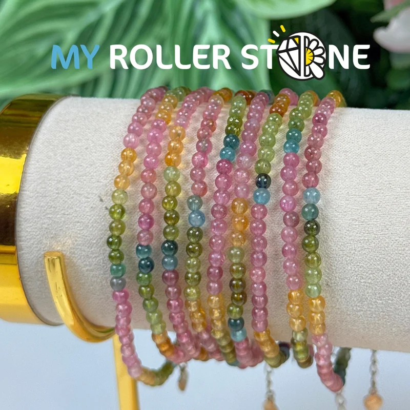 7A mehrfarbiges Turmalin-Armband