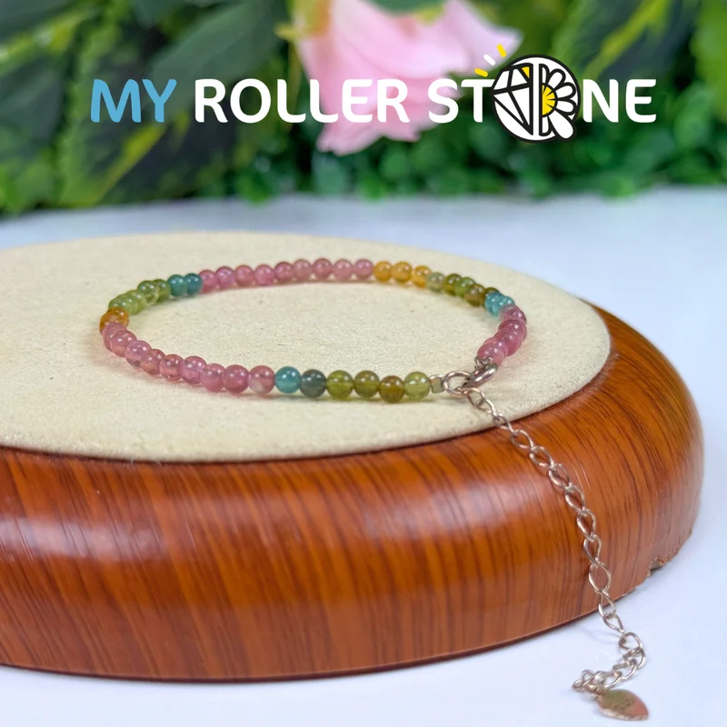 7A mehrfarbiges Turmalin-Armband