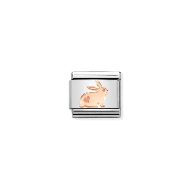 Classic Rose Gold Rabbit Animals Charms