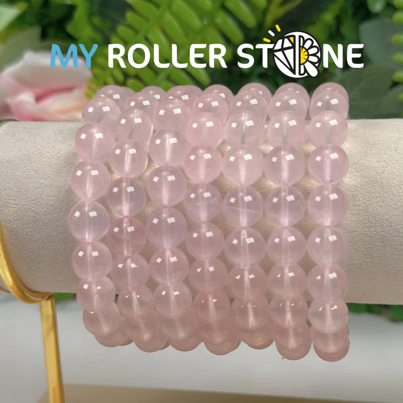 Madagaskar-Rosenquarz-Armband 7A
