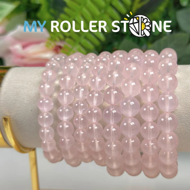 Madagaskar-Rosenquarz-Armband 7A
