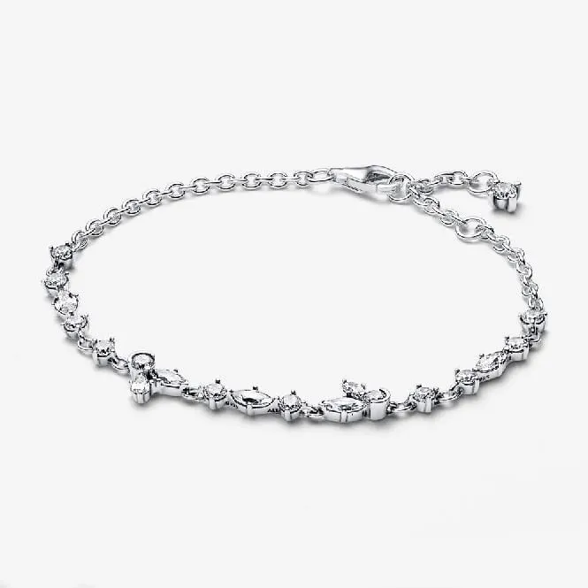 Sparkling Herbarium Full Cluster Chain Bracelet, 18cm