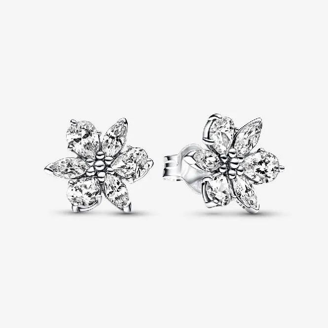 Sparkling Herbarium Full Cluster Stud Earrings