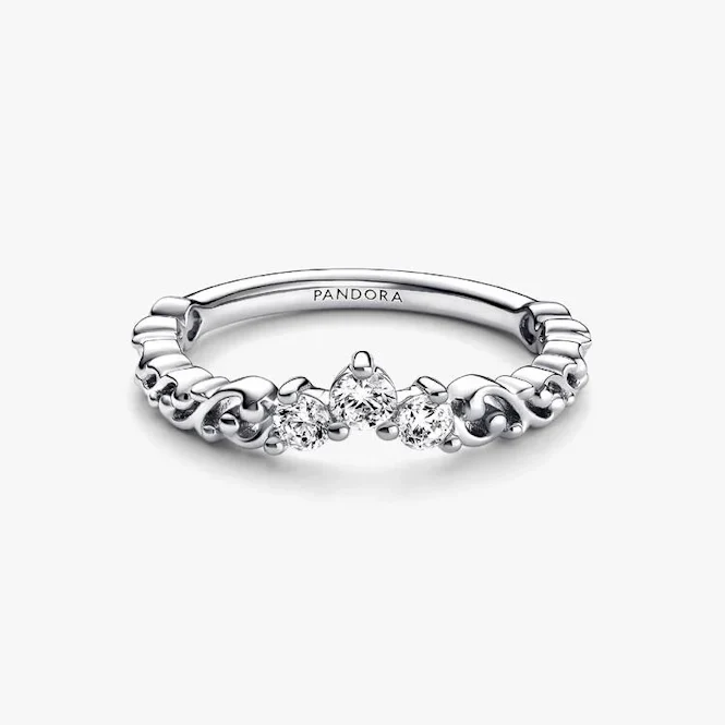 Regal Swirl Tiara Ring, Size 52