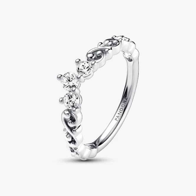 Regal Swirl Tiara Ring, Size 52