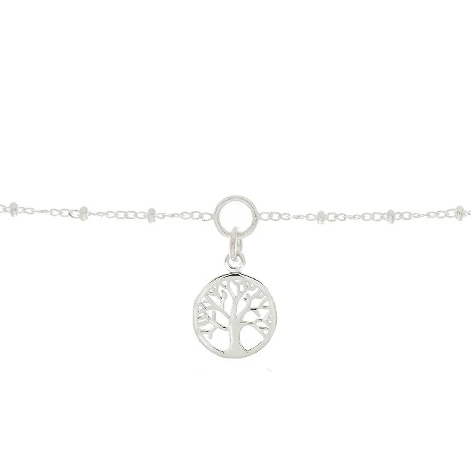 Family Tree Charm Bracelet in Sterling Silver