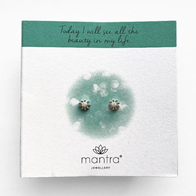 Daisy Earrings in Sterling Silver