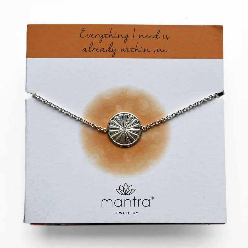Everything I Need Disc Bracelet in Sterling Silver