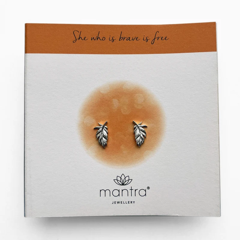 Plume Earrings in Sterling Silver