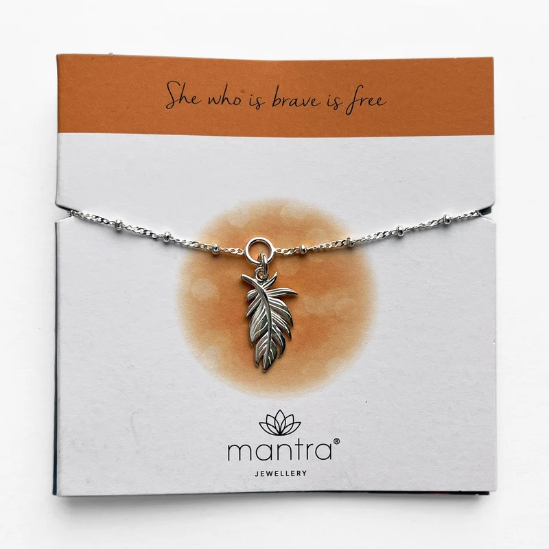 Plume Charm Bracelet in Sterling Silver