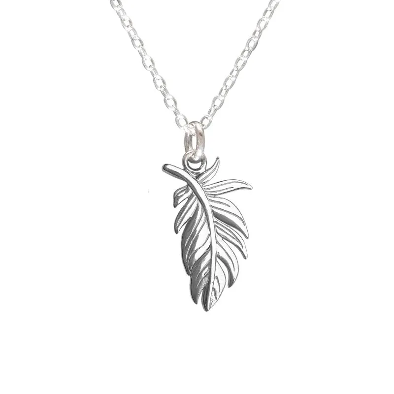 Plume Necklace in Sterling Silver