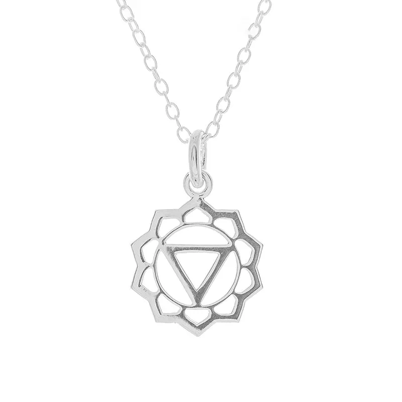 Solar Plexus Chakra Necklace in Sterling Silver