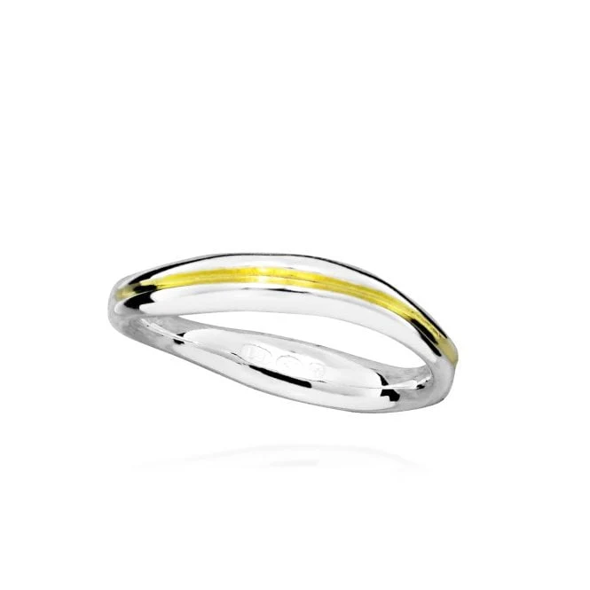 Trailblazer 18kt Gold & Silver Ring, Size 49